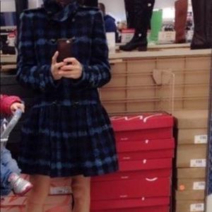 Burberry London coat small.  Ruffle flare style